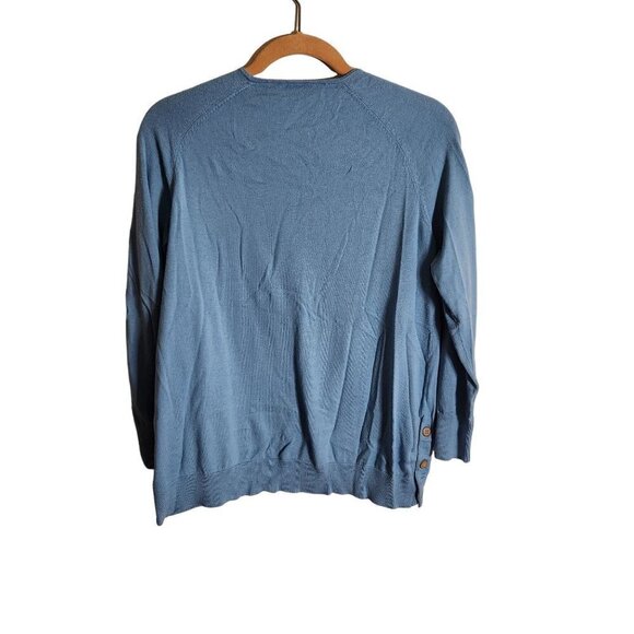 J. Jill Silk Blend Button Side Detail Sweater Size S - Picture 2 of 5